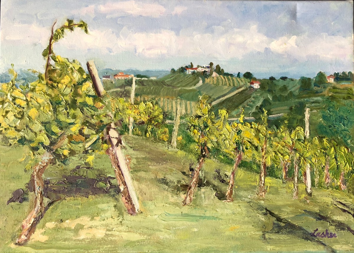 "An Italian Vineyard" by Norma Lasher