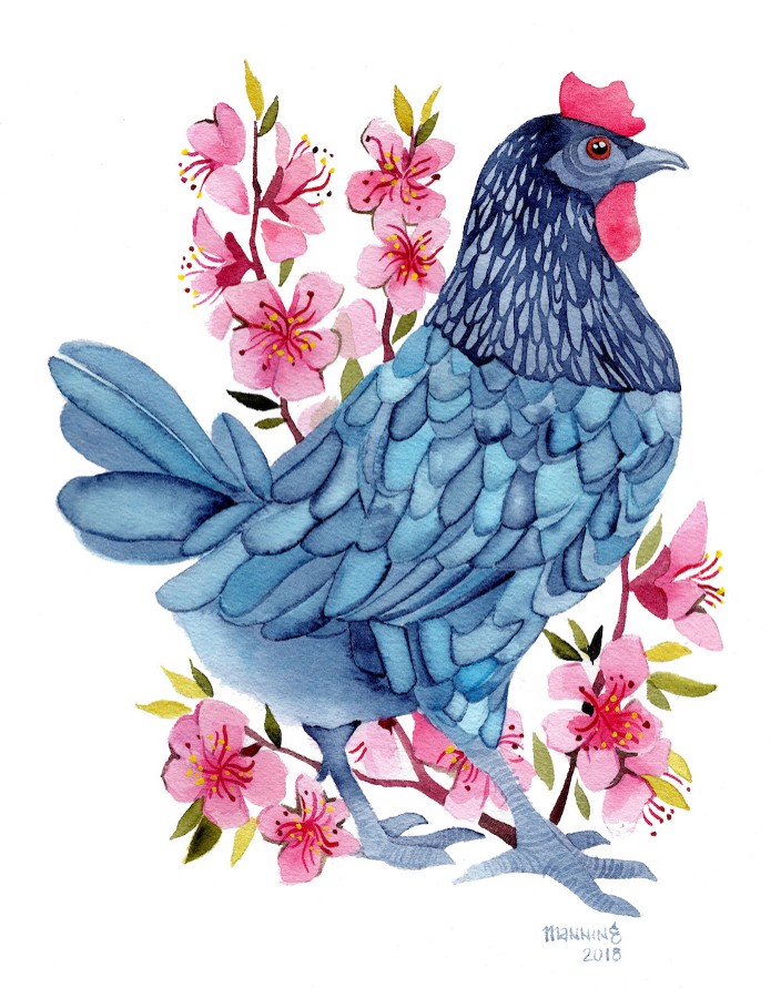 "Blue Hen" by Marni Manning