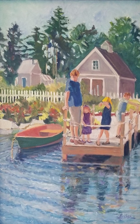 "Boothbay Family" by Norma Lasher