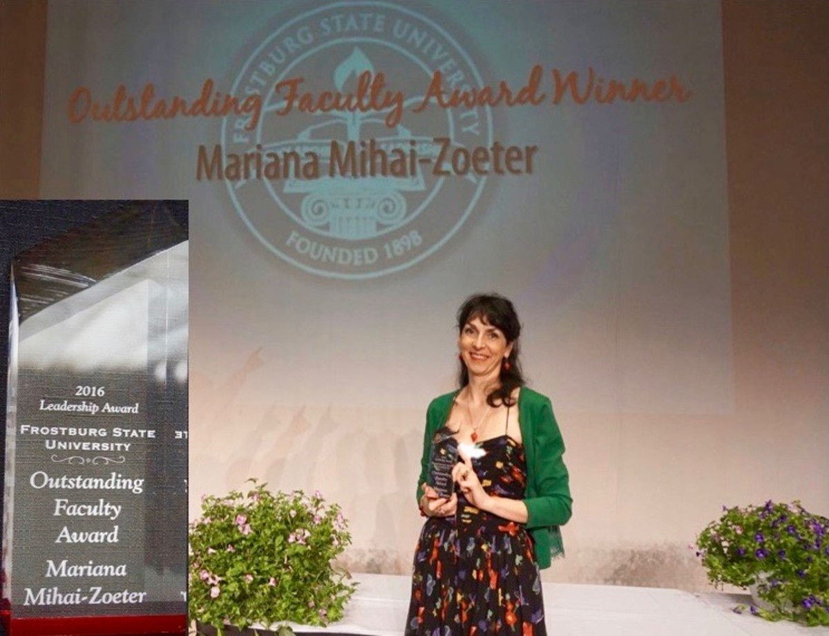 2016 Outstanding Faculty Award Winner, FSU, Dr. Mihai-Zoeter was selected from a group of 16 other nominees from the entire university