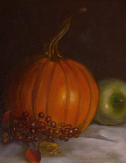Pumpkin with Twisted Stem by Christine Angelotta Dixon (price includes tax) Pumpkin with Twisted Stem by Christine Angelotta Dixon (price includes tax)