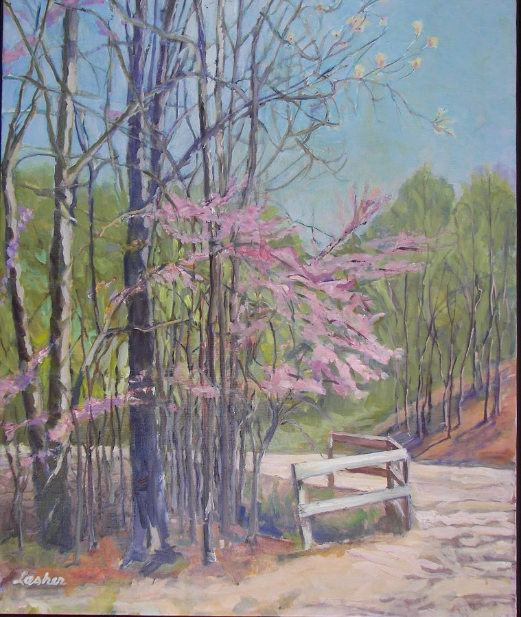 "RedBud Tree" by Norma Lasher