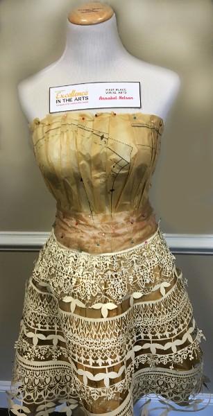 "Pin-Up," mixed-media sculpture by 1st Place Visual Arts award-winner Annabel Nelson
