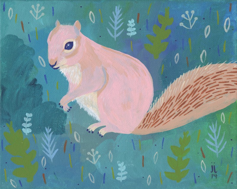 "Pink Squirrel" by June Jewell