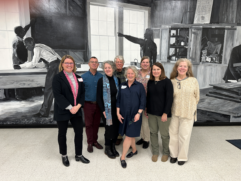 Left ro Right: Betsy Scotto-Lavino, Haig Evans-Kavaldjian, Jill Evans-Kavaldjian, Brian Kirk, Teresa Yancey Crane, Kristin Sawyer, Kellan Hogye, Margaret Brown. Not pictured: Owen Palmiotti.