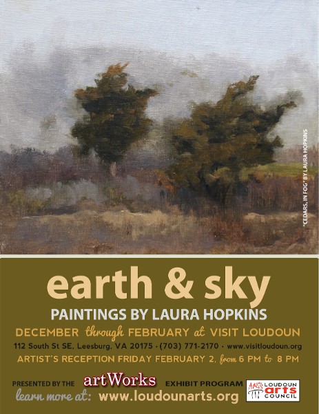 Laura Hopkins' landscapes reflect "Earth & Sky"