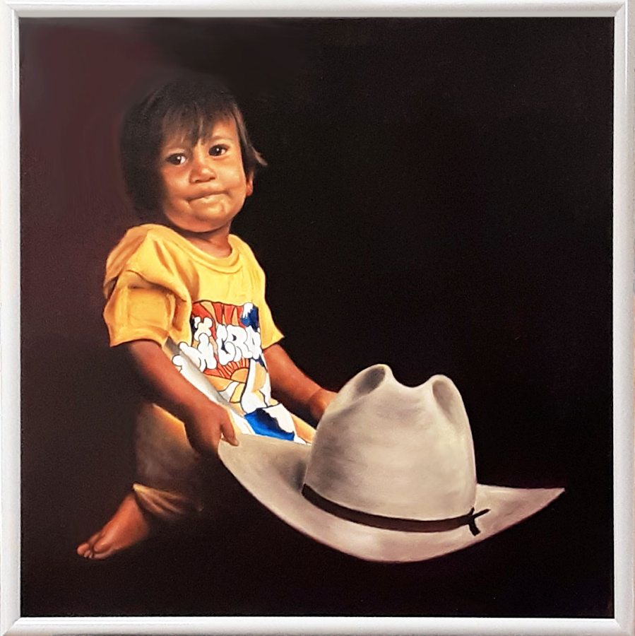 Boy with Stetson Hat